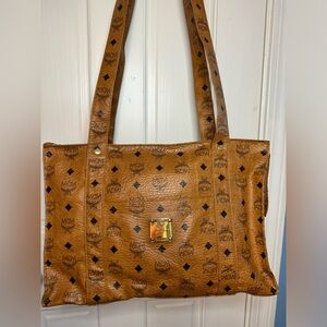 MCM Visetos Shopper Tote Bag